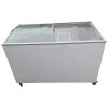 Sliding Glass Top Ice Cream Display Freezer